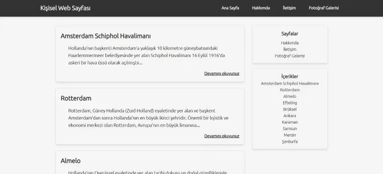Simple Personal Website